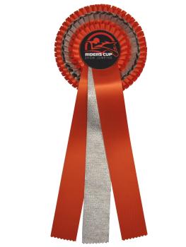 Athens - monochrome bow with 3 rosettes and ribbons