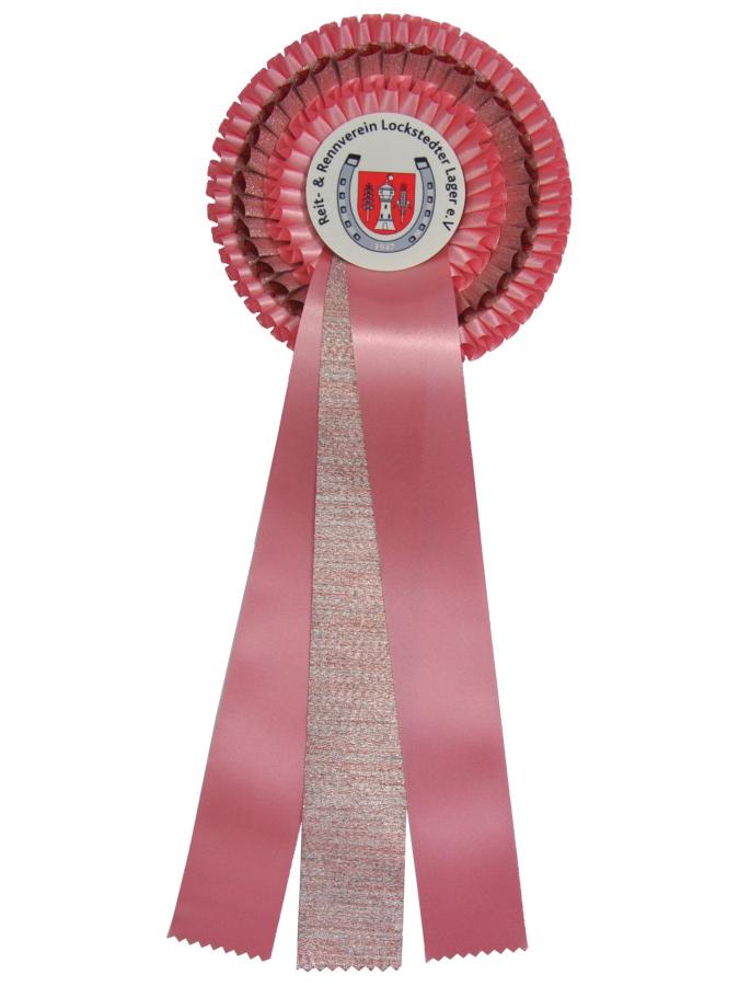 Athens - monochrome bow with 3 rosettes and ribbons