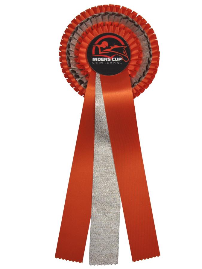 Athens - monochrome bow with 3 rosettes and ribbons